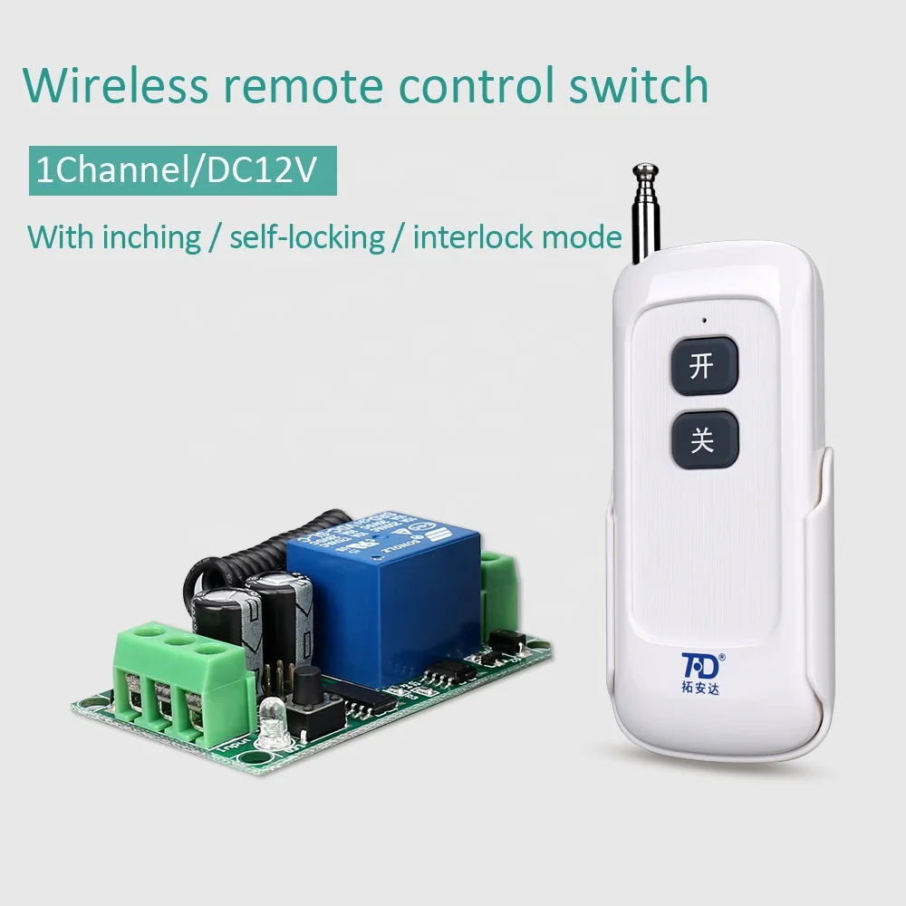 Remote controller Electric Sliding Gate Control Board DC12V 10A 1 Channel Electric Gate Garage Door Remote Control