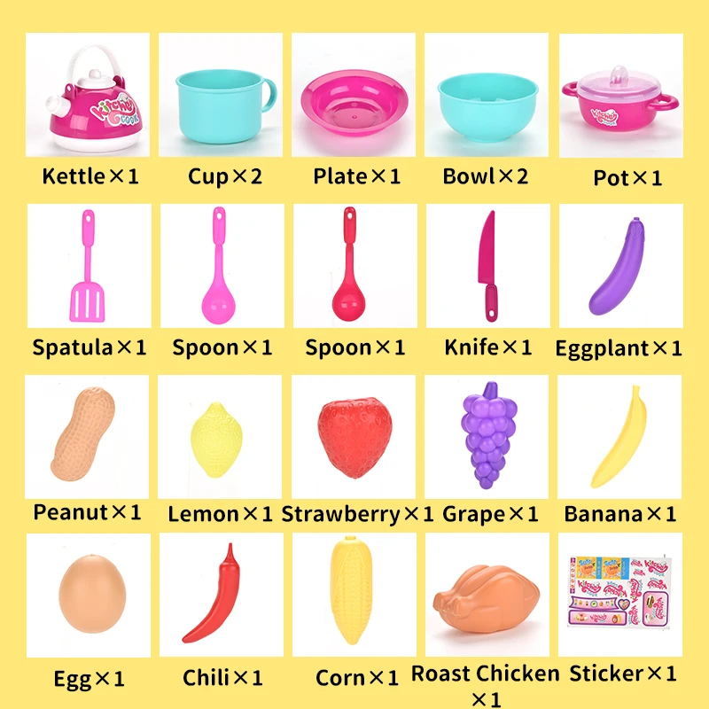 Подарок на день ребенка кухонный набор игрушки Обучающий для приготовления пищи детей игры с музыкой и