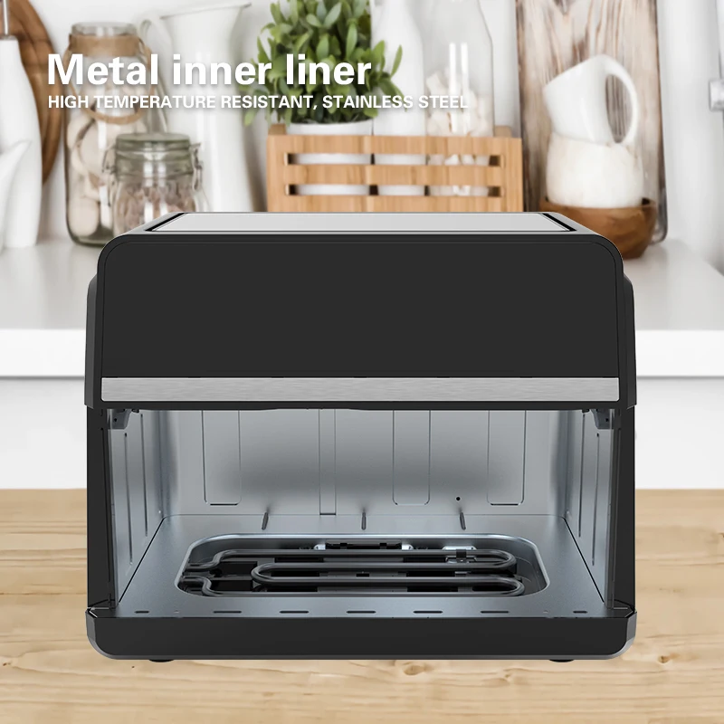 10L Deep Hot Selling Chips Frier Nonstick With Timing Visible Window Smart Digital Electric Air Fryer