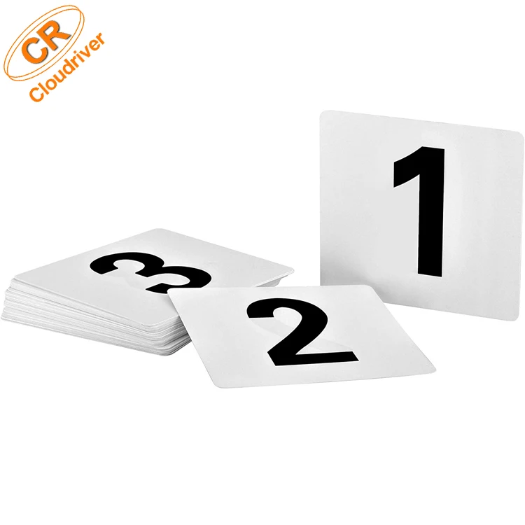 Custom Table Decoration Plastic Cards and Table Numbers Cards For Wedding and Party