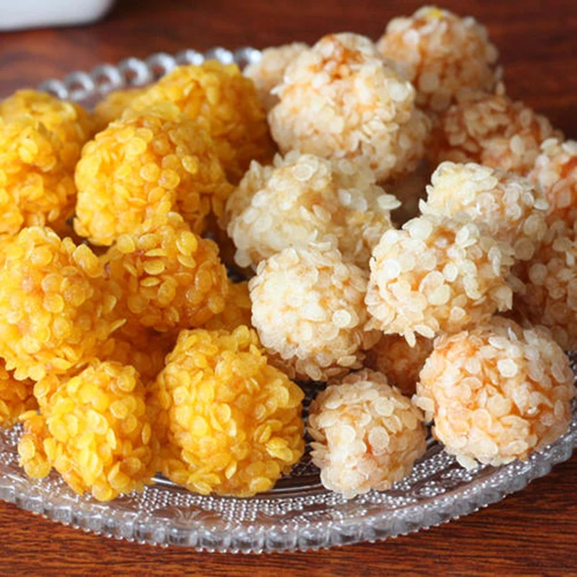 Dried Round Shape  Panko Breadcrumbs Yellow Breadcrumbs