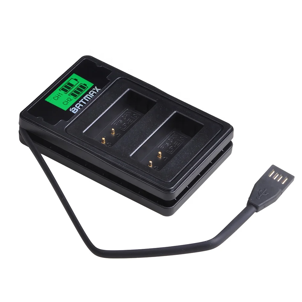
LP-E10 LPE10 LP E10 battery LCD dual charger with type C port For Canon EOS 1100D 1200D 1300D Rebel T3 T5 T6 KISS X50 X70, L10 