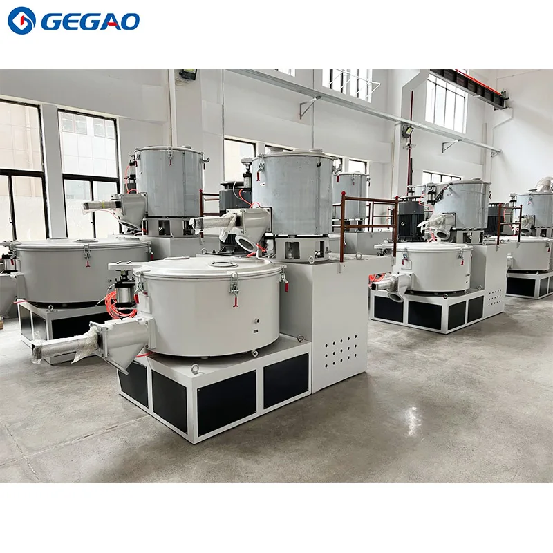 PVC and CaCO3 powder hot mixer and cooling mixer machine Plastic Mixing Machine PVC Mixer With Feeding Conveying System