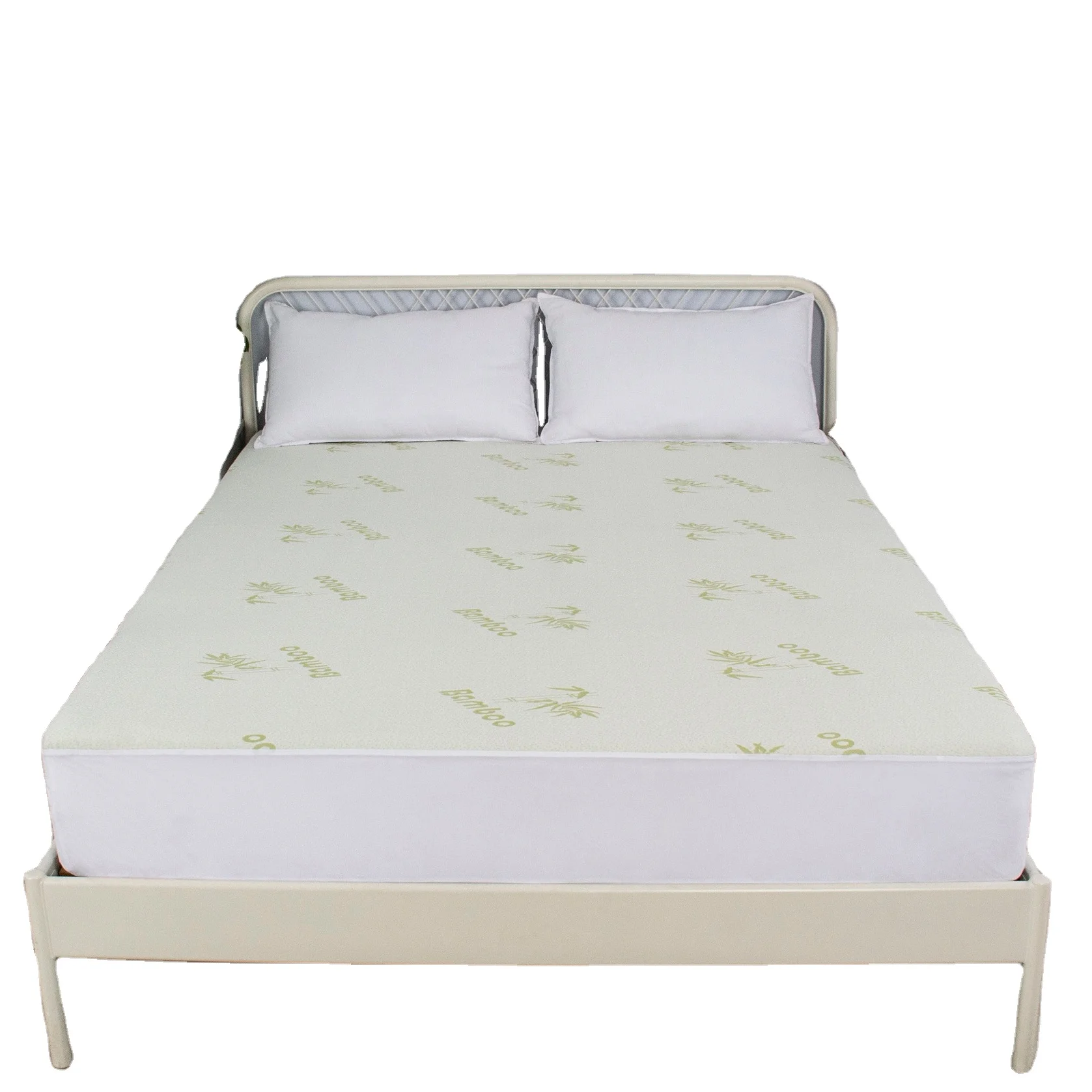 Customize Waterproof bamboo polyester Mattress Cover Softer Bed Cover Against Water Bamboo Mattress Protector on Sale