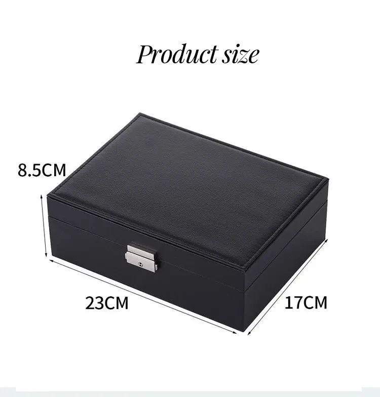 Wholesale Pink & White PU Leather Double Layer Lock Jewelry Box High Volume Metal Organizer Factory Storing Your Valuable Pieces
