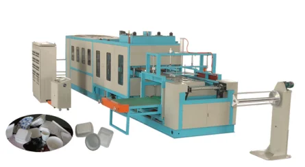 Full automatic PS foaming cup production line   PS foaming lunch box machine   plastic foaming box machine