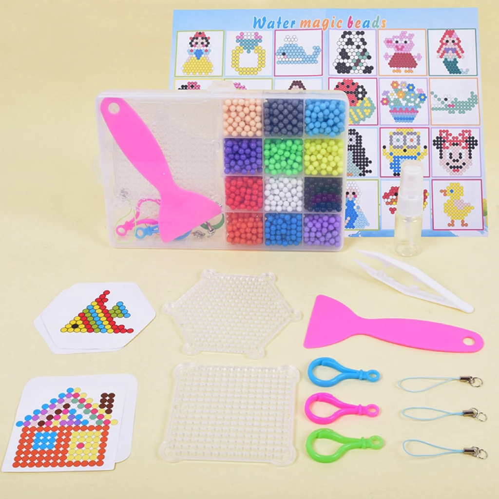 Educational DIY Magic Water Beads Toy Magic Water Sticky Bead Kit DIY Kid Educational Puzzle Toys Water Spraying Bead Crafts Toy