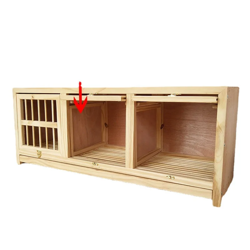 Wooden Galvanized Metal Wire Mesh Pigeon Cage Original Taiwan Style Breeder Trap Door Structure  Wooden Pigeon House