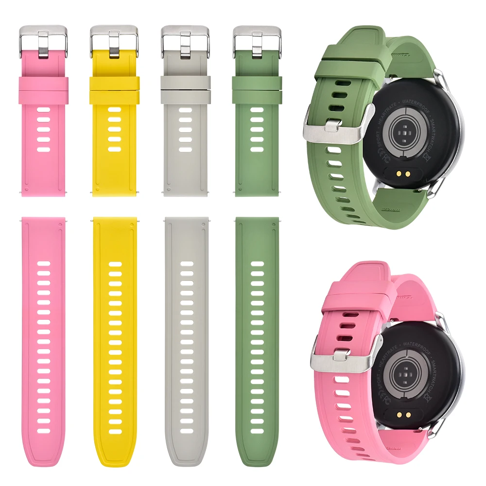 Watch Strap 20mm 22mm Smart Watches Watch Band FKM Fluorine Rubber Quick Release Rubber Waterproof OPP Bag Fashion CE ROHS