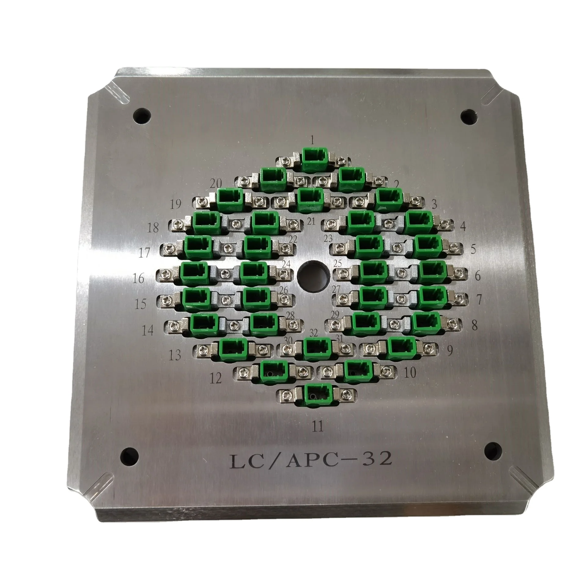 
32 Connector LC / APC Housing Fiber Optic Polishing Jig 