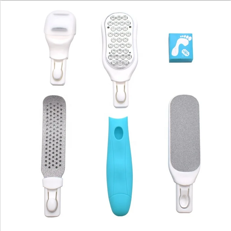 Foot care stainless steel enamel pedicure set to dead skin horny practical 6 sets