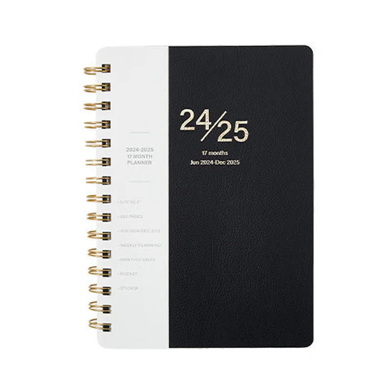 Manufacturer 2025 Planner promotional gift table calendar A5 printing Planner 2024-2025 hardcover journal notebooks