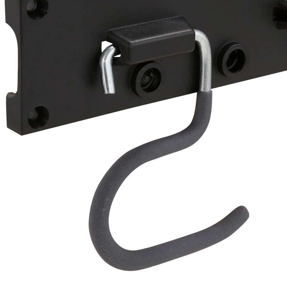 48 Inch with 3 Rails 12 Hooks All Metal Garden Tool Organizer, Heavy Duty Tools Hanger Adjustable Storage System