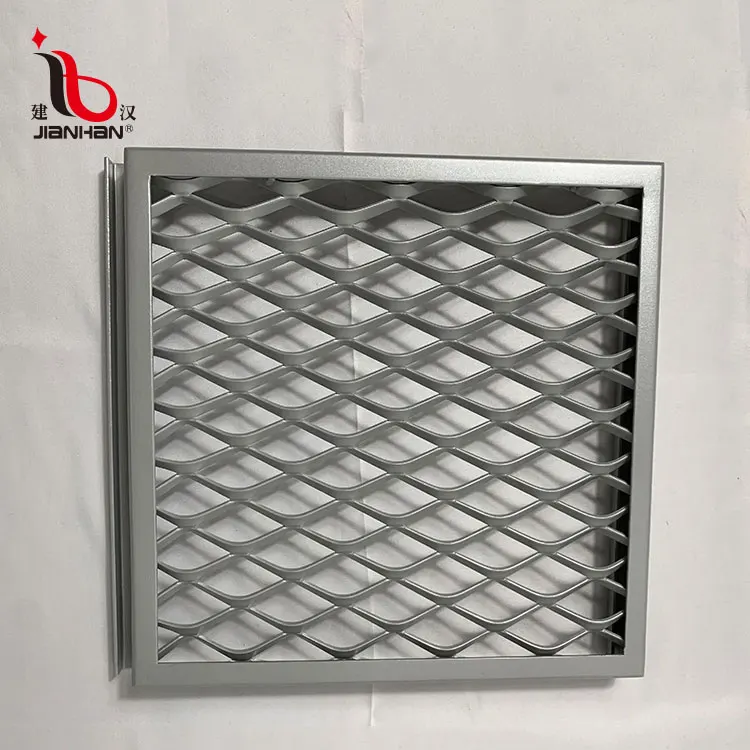 customized different color open aluminum mesh ceiling expanded mesh metal ceilings