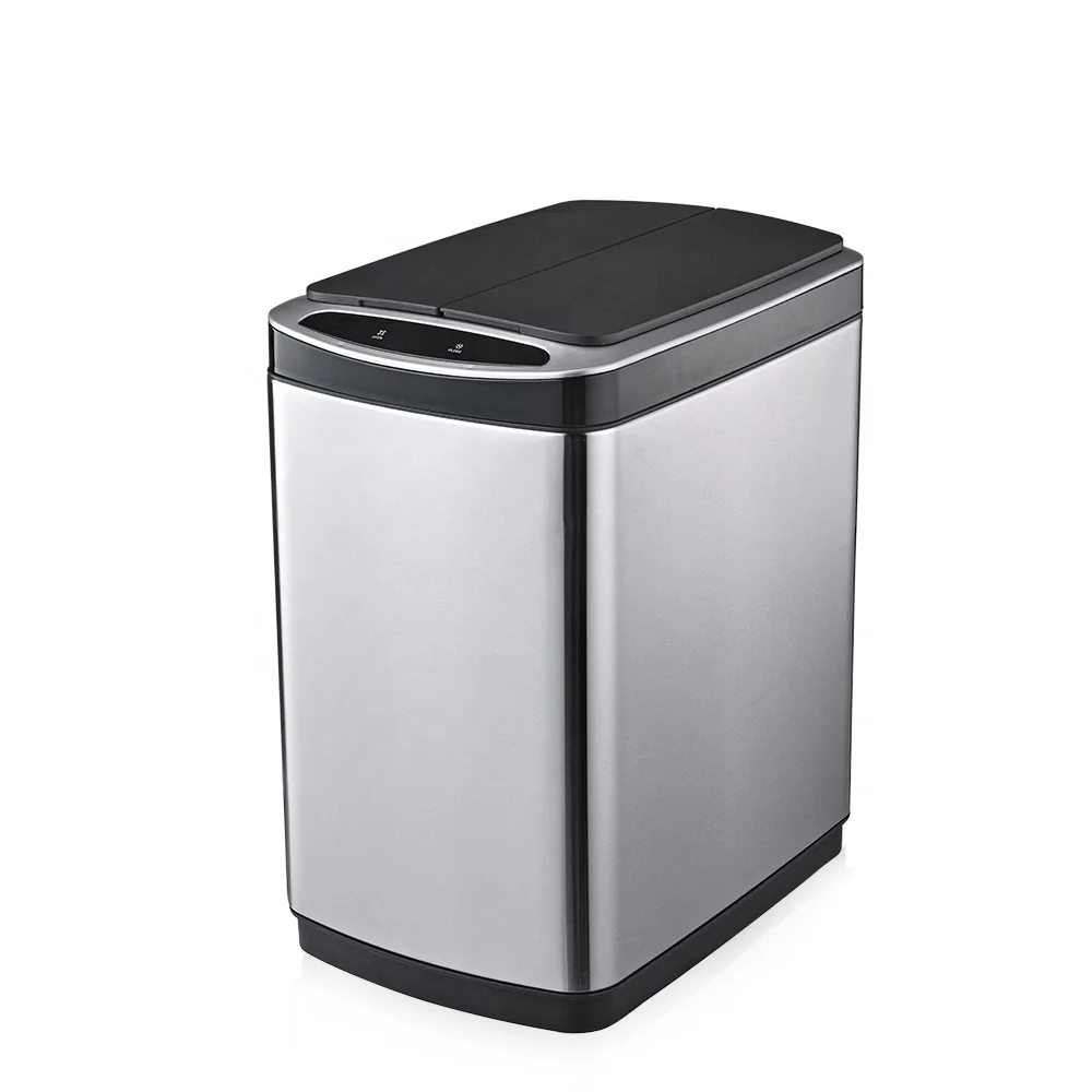13L Stainless Steel Motion Sensor Trash Can Small Size Smart Garbage Bin Kitchen Trash Can