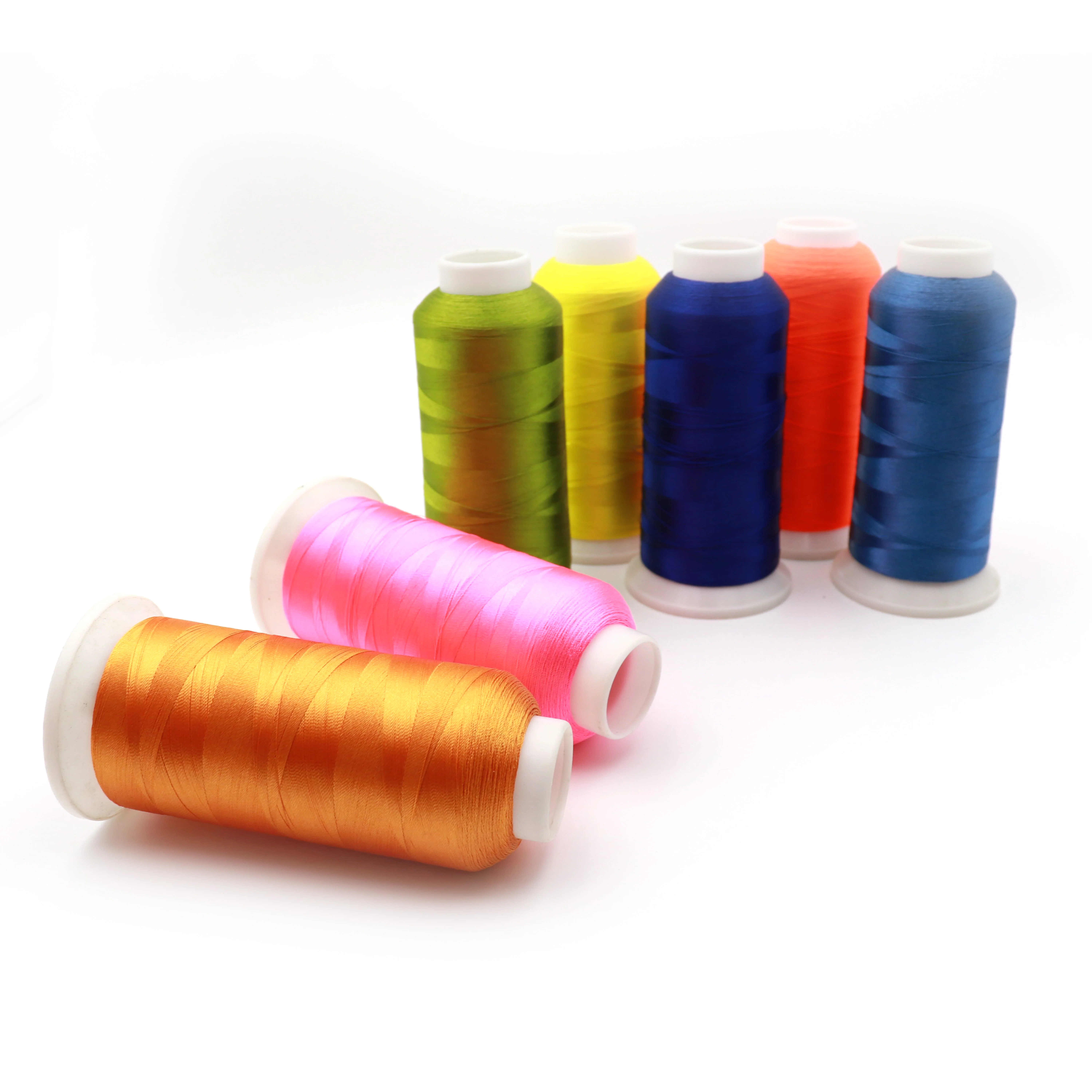 720 colors trilobal polyester neon chenille embroidery thread  price For embroidery bags