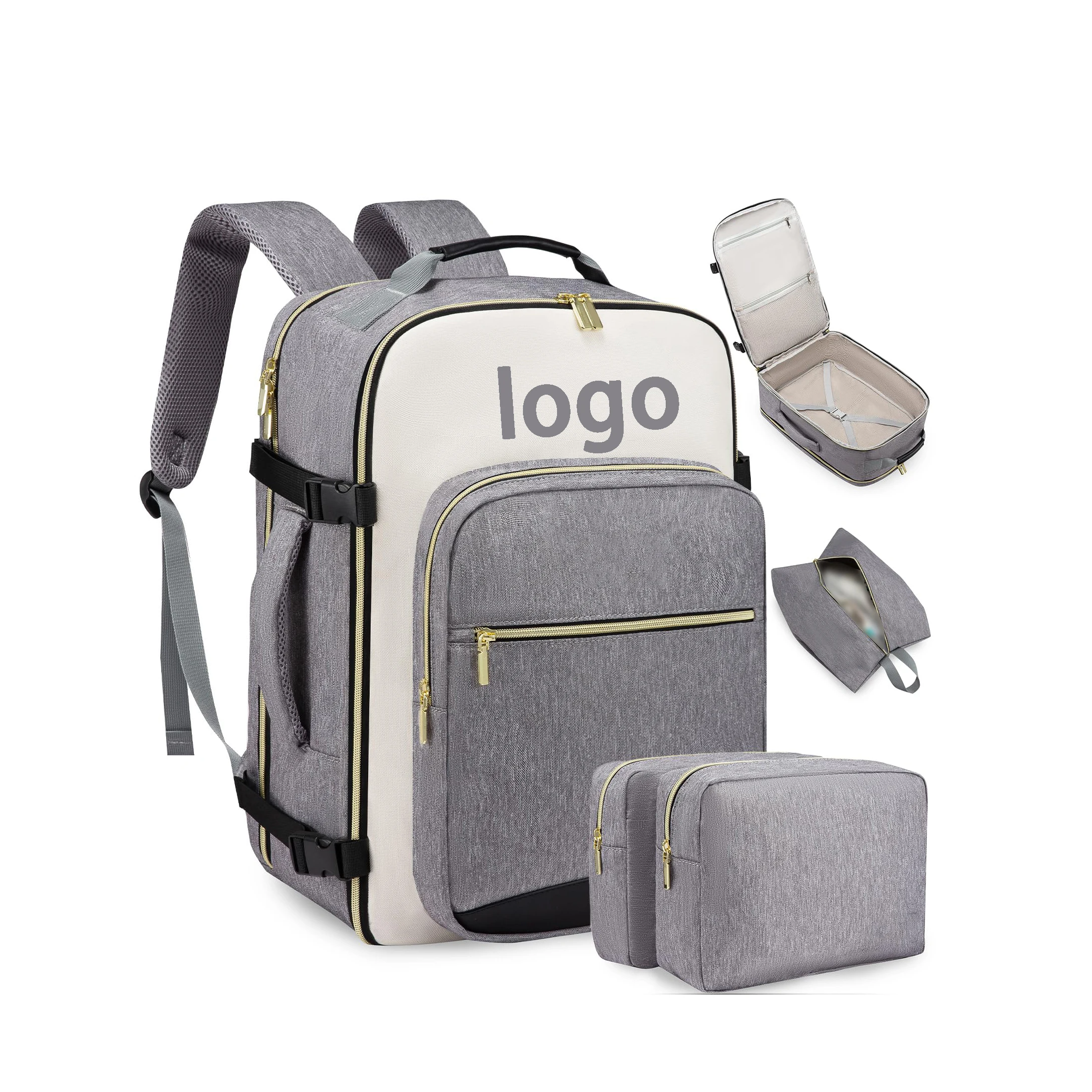 TSA Carry On Travel Backpack Laptop 40l Waterproof Camping Essentials Sport Airline Approved Large Travel Backpack For Women Men