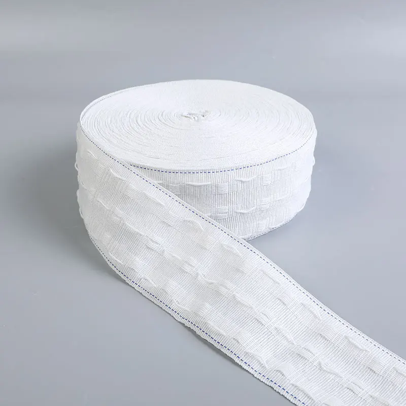 polyester white curtain tape with rings pleated curtain tape decorative trim tape for curtains