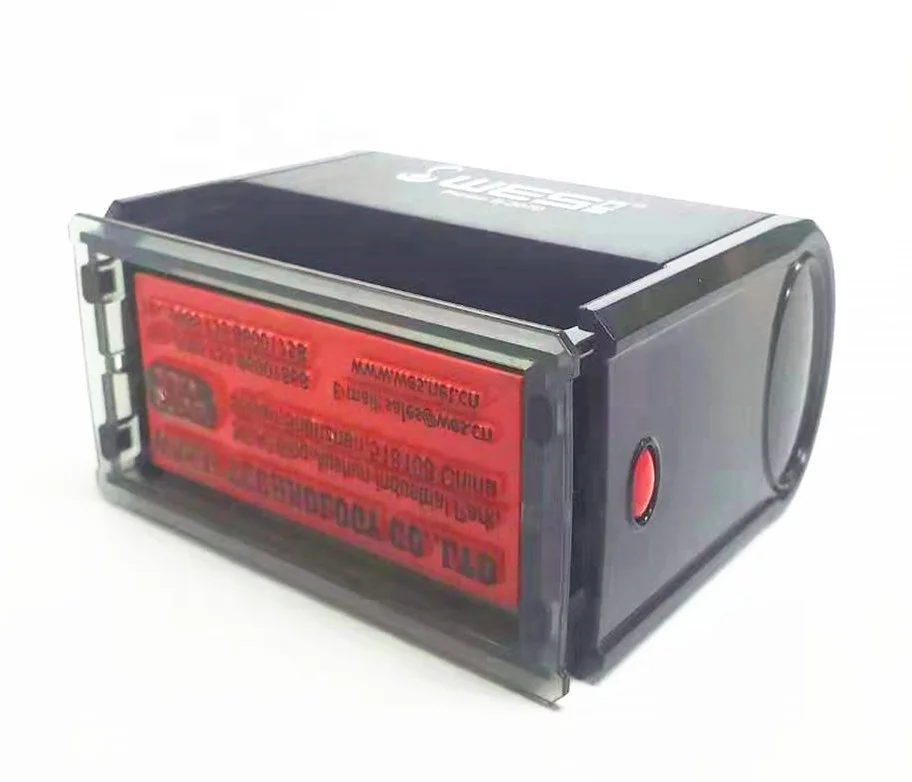 Self Inking Stamp WES S-3070 clear Imprint Easy to Operate Business Stamp