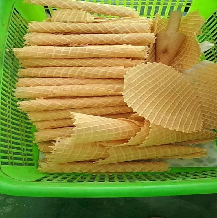 Stroopwafel Ice cream Wafer Egg Roll Waffle Maker Ice Cream Cone Making Machine