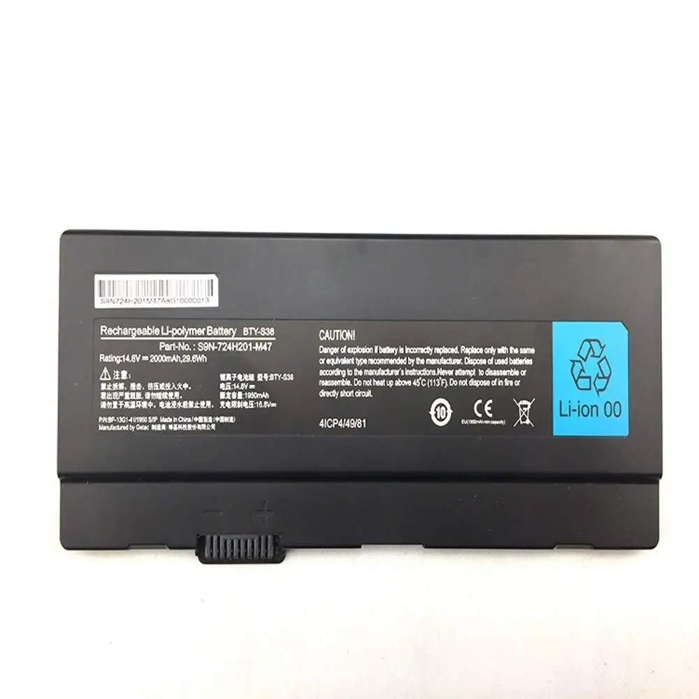huiyuan 14.8V 29.6Wh OEM BTY-S38 Laptop Battery Compatible with MSI BTY-S38 S9N-724H201-M47 Tablet