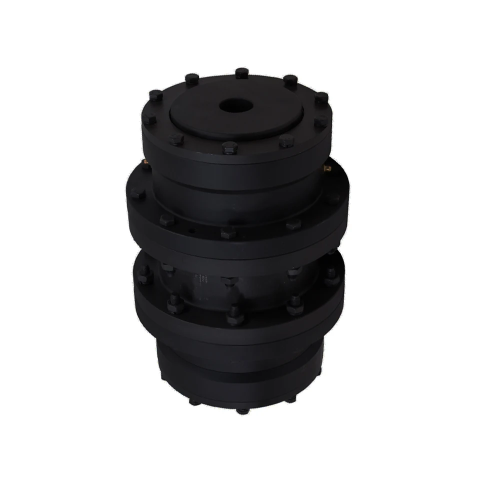ROTEX torsionally flexible jaw coupling with clamping hubs