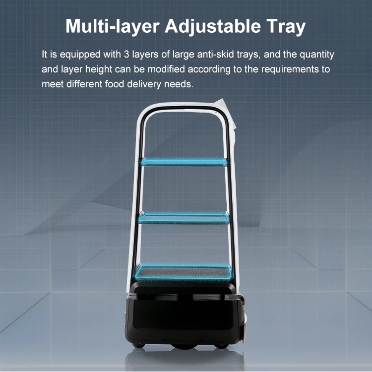 Restaurant Street Humano Serving Waitress Electric AI Intelligence Food Service Robots For Sale