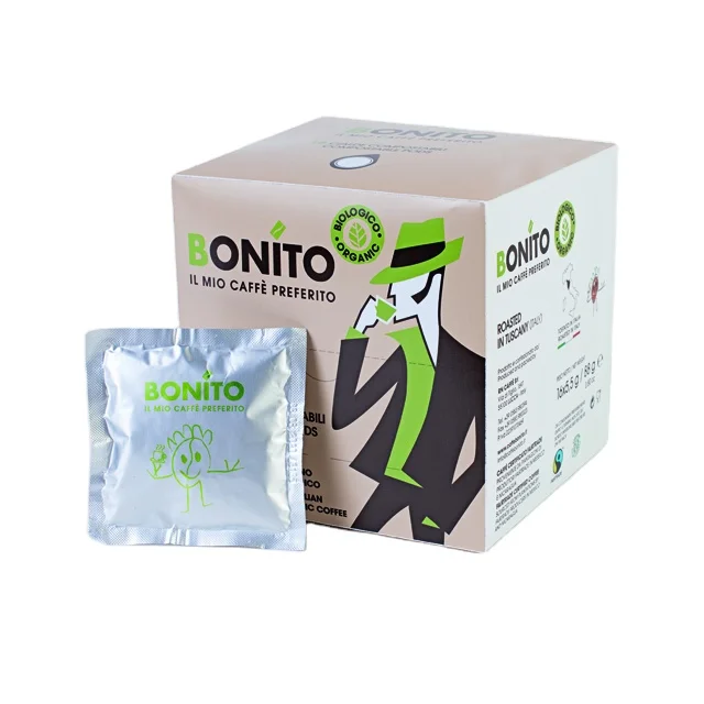 
Italian Bonito coffee fair trade organic coffee pod 