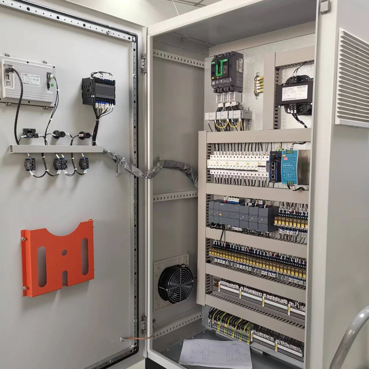 Electrical power supply direct on line star delta soft vfd control cabinet