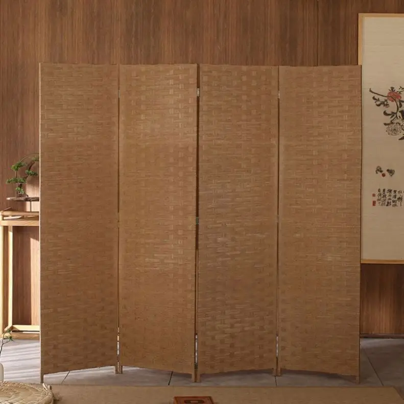 Folding Partition Screen Rattan Room Divider Screen Room Divider Screens & Room Dividers