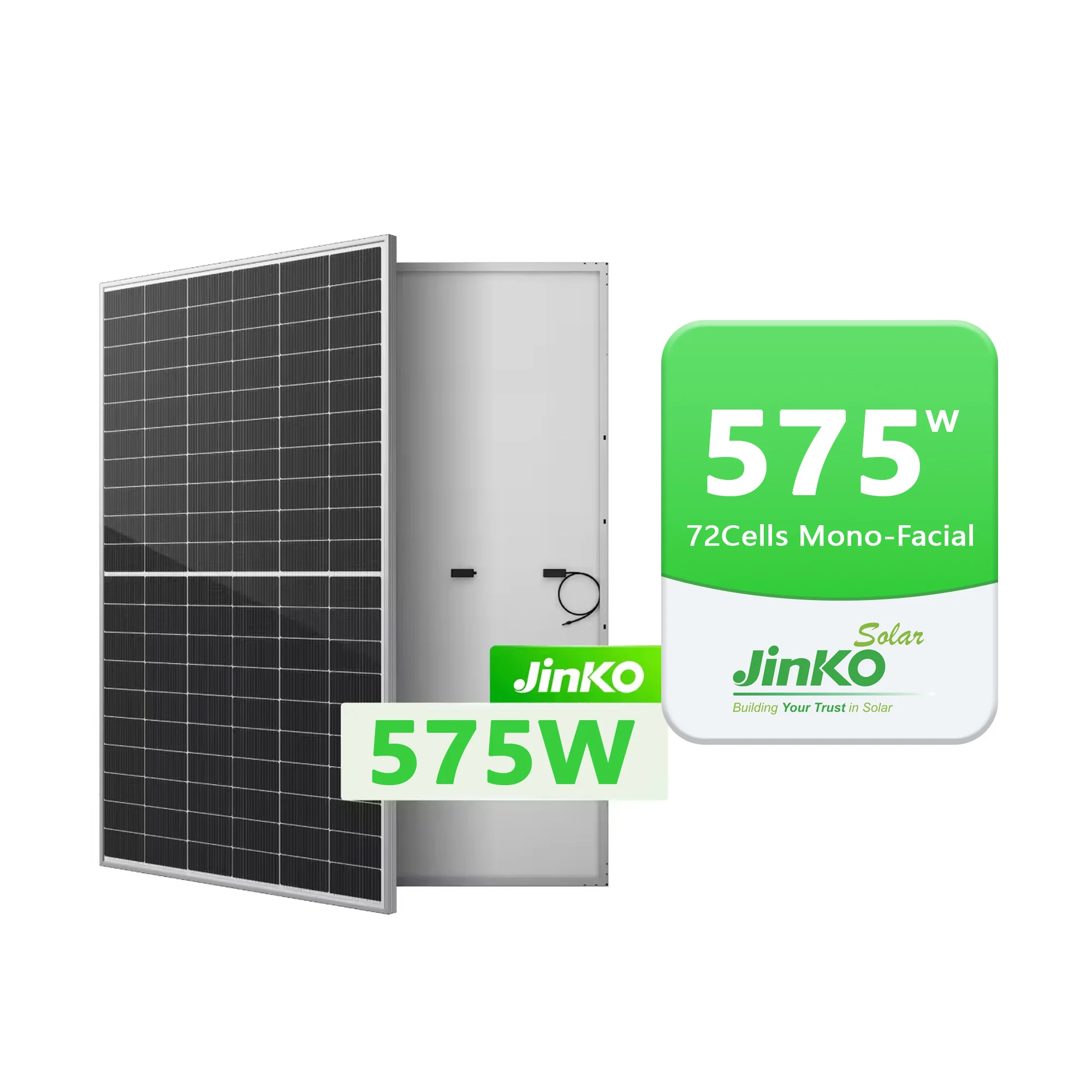 Jinko Tiger Neo 575 Вт 72HL4-(V) монолицевая солнечная панель IP 68 класс II Класс C 12 лет 144 166 мм * 22.26%