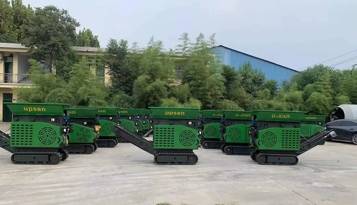 upsen ujc425 mini mobile jaw crusher for concrete recycling and paving