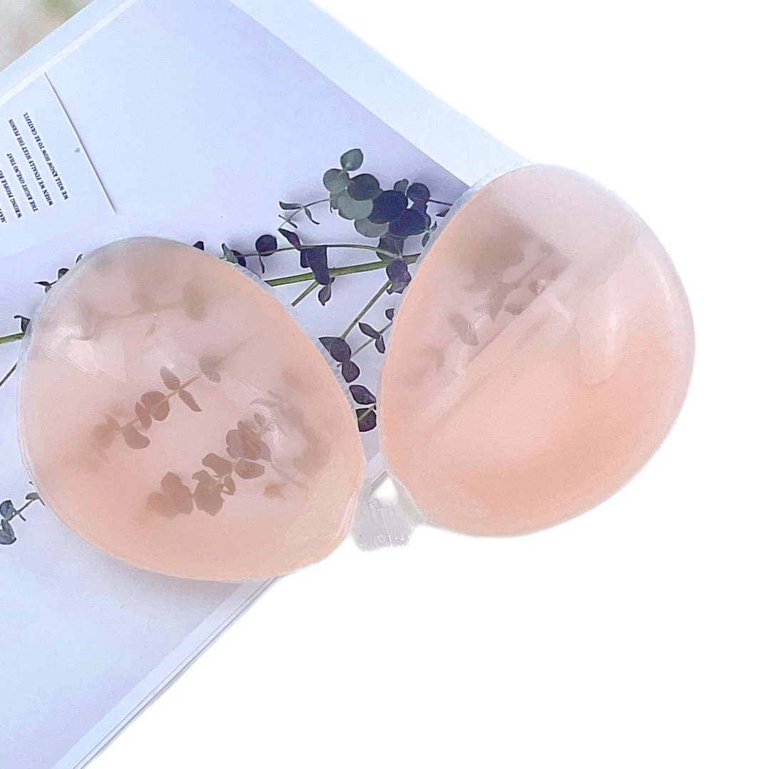 Sticky Nipple Covers Bras for Women Push Up Adhesive Reusable Invisible Bra Backless Strapless Bra