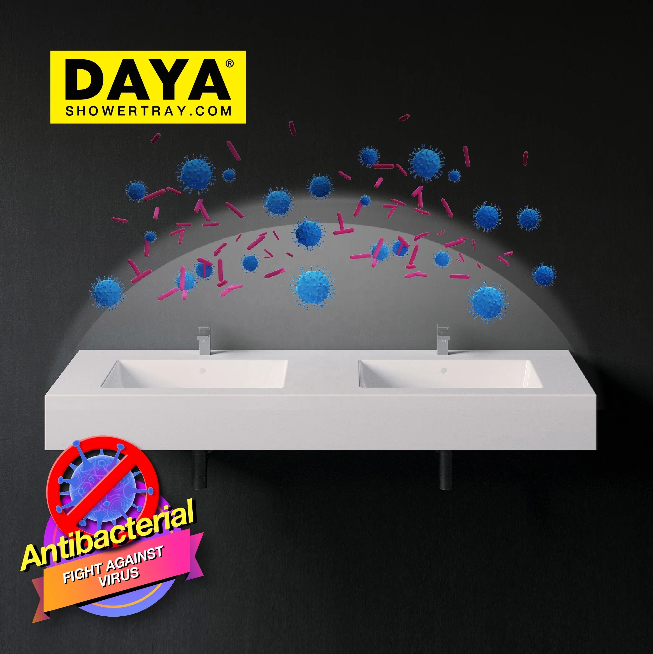 Countertop Wash Basin High-grade White Small Sink Bathroom Lavabo