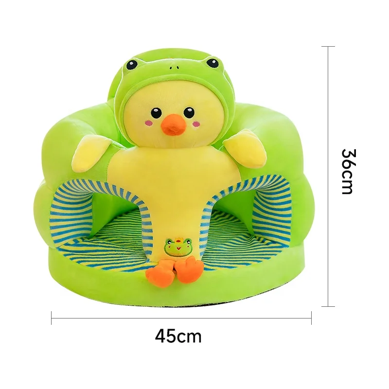 Baby Support Seat Chair Cushion Learning To Sit Infant Sofa Comfy Plush Newborn Seat Baby Learn Sit Sofa Protection Cover