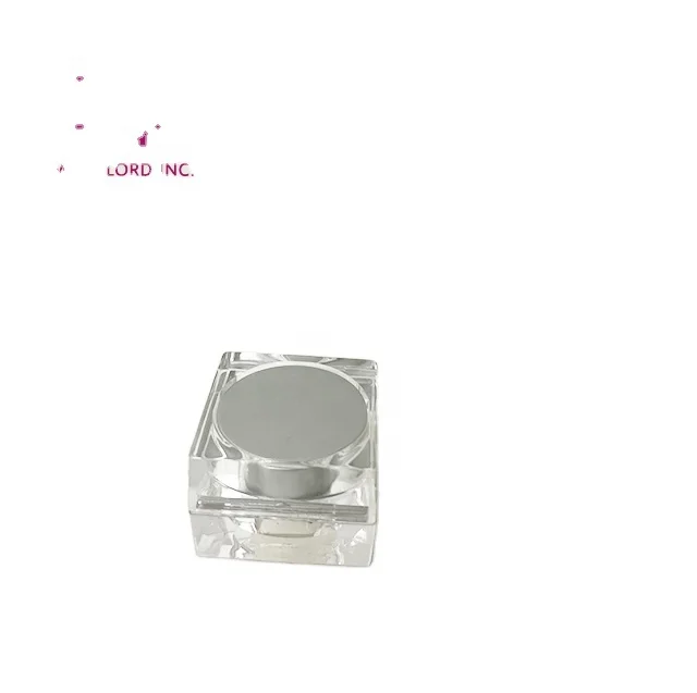 White square 5g 15g 30g 50g cosmetic jar plastic