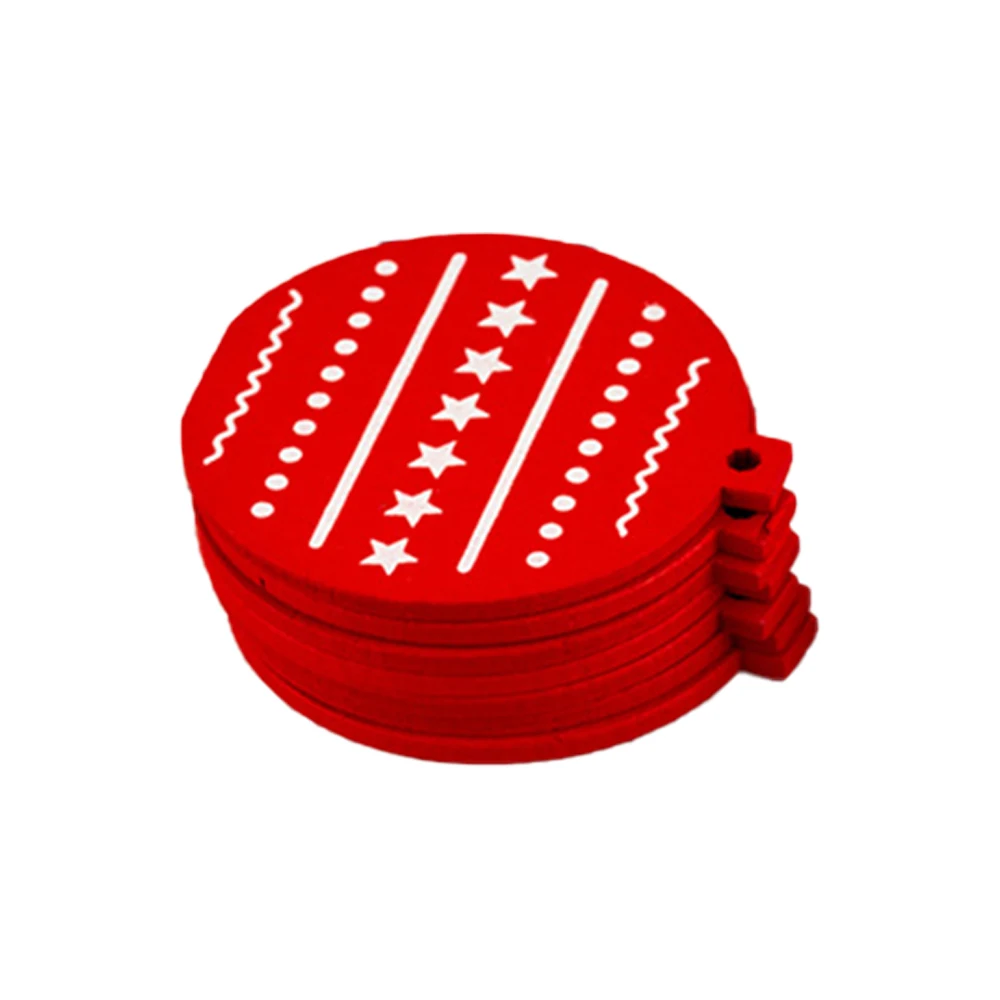 Wholesale Christmas decorations Nordic red painted wooden Christmas pendant Christmas gift Ornament