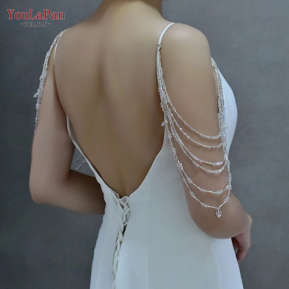 Длинная цепочка YouLaPan SG04 с кисточками, женский аксессуар на подтяжку, ожерелье с подвеской из хрустальных бусин