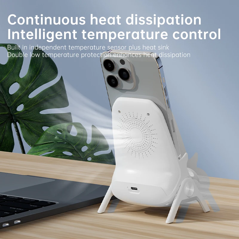 2023 Trending Products Portable 15W Fast Charging Desk Chair Mobile Cell Phone Wireless Charger Stand Holder