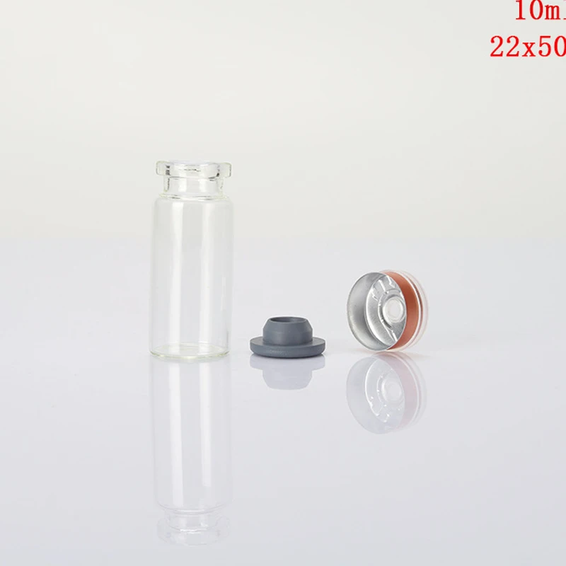 Wholesale stock pharmacy peptides glass vials 24x45mm 22x50mm vials 10ml for injection