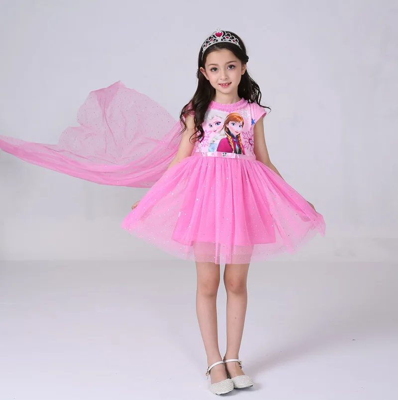 Hot sale children princess dress sequin cartoon party dresses