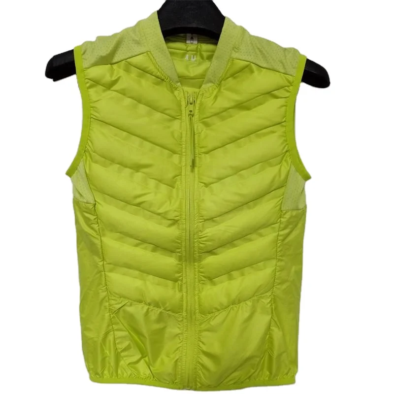 Hot Sell vest outdoor quilted puffer winter warm waistcoat lightweight  sports Gilet Zip Crop Sport Vest Streetwear