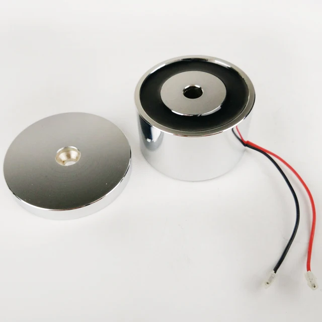 Мини Круглый удерживающий Электромагнит на заказ 50 кг микро Магнитный замок с