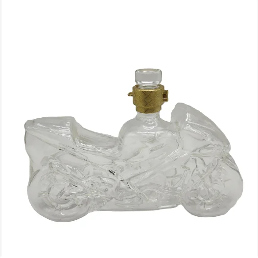 Custom Unique high silicone hand art glass bottle 750ml High Heel Shoe Shape Whiskey Vodka Red Wine Glass Bottle