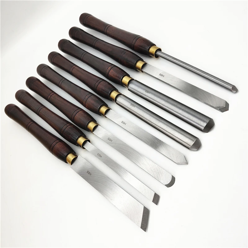 8 шт. HSS Токарный станок по дереву долото для деревообработки