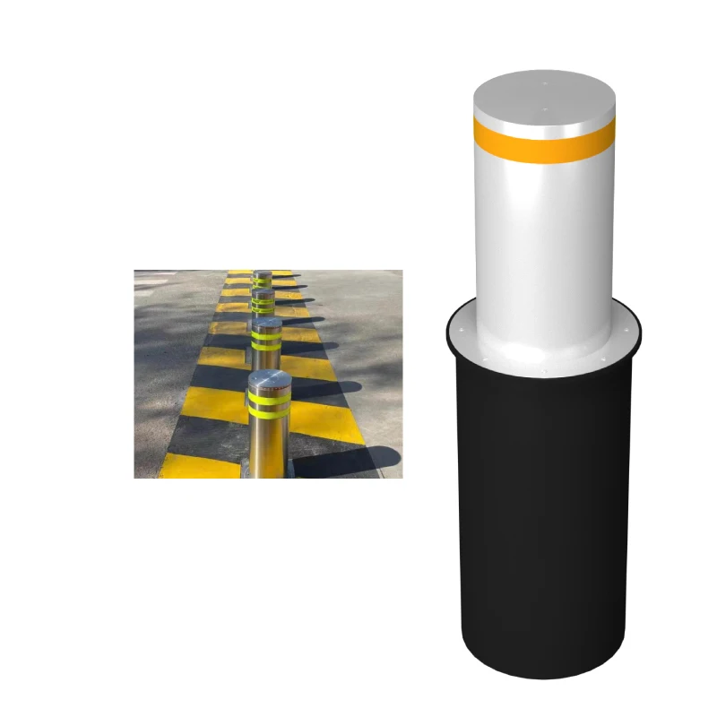 Electric Bollard, 219mm Anti-Ram Raid, Heavy Duty for Parking Management and High-Security Traffic Control