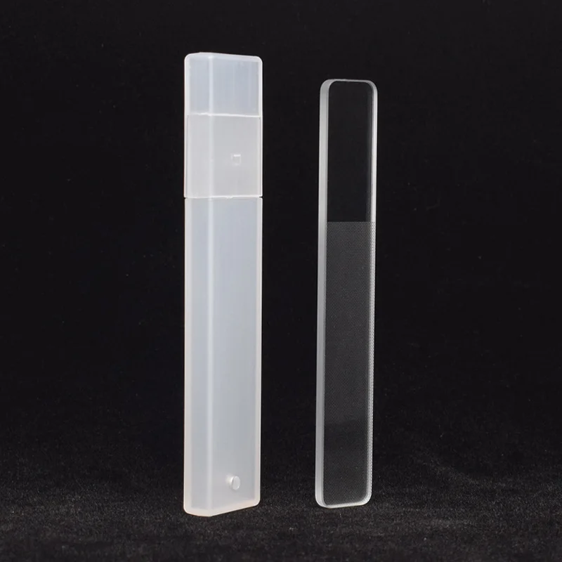 Glass Nail File Custom printed logo private label washable amazing shine finger polishing wholesale nano glass nail file