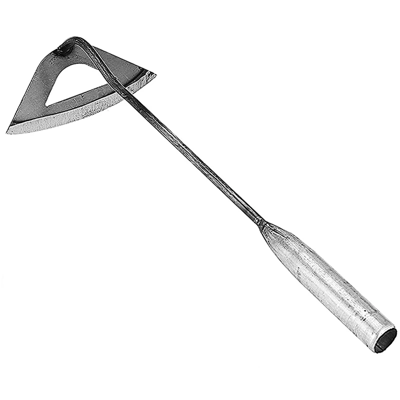 Hot Selling Hand-hardened Forged Durable Landscaping Weeding Gardening Rake Hand-held Small All-steel Hardened Hollow Hoe
