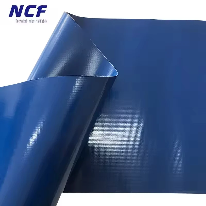 High Quality 18oz Dark Blue Pvc Coated Waterproof Fabric American Polyester Vinyl Tarpaulin Fabric