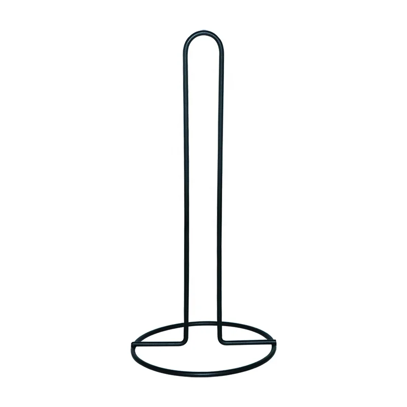 Home Kitchen Towel Holder Toilet Metal Tissue Roll Standing Shelf Paper Holder Stand